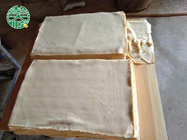 濮陽(yáng)客戶做的豆腐皮